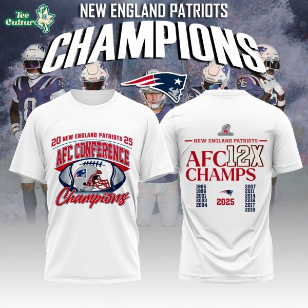 New England Patriots x 2026 AFC Conference Champions Tshirt V6