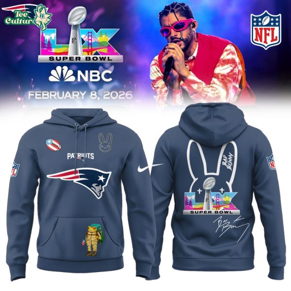 New England Patriots x Bad Bunny Super Bowl Hoodie