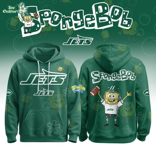 New York Jets Football SpongeBob Hoodie Cutest Drop of the Year 2025 Limited Edition-3D Unisex Hoodie
