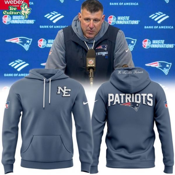 Official New England Patriots 2025 Rivalries Collection Standard Issue Sideline Hoodie in storm-Blue