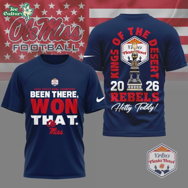 Ole Miss Rebels | Premium NCAA Fiesta Bowl Champions 3D Shirt