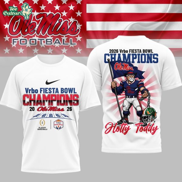 Ole Miss Rebels | Premium NCAA Fiesta Bowl Champions 3D Shirt TD