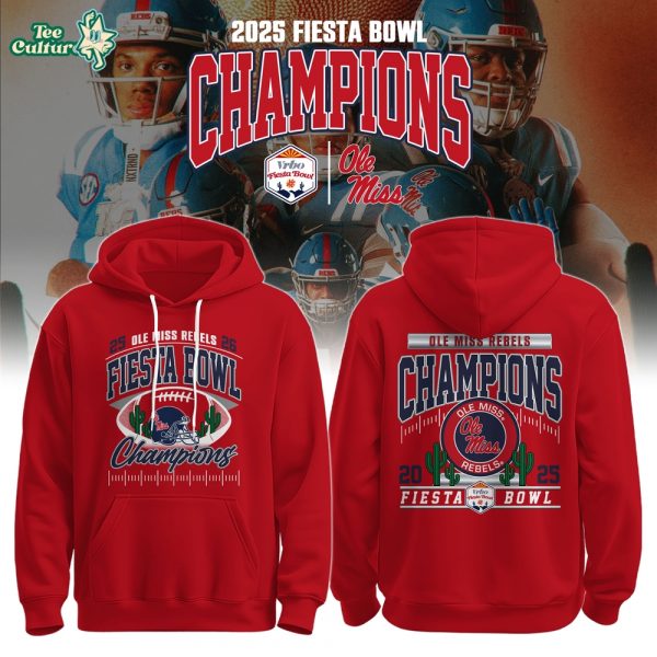 Ole Miss Rebels Special Fiesta Bowl Champions Limited Edition Hoodie