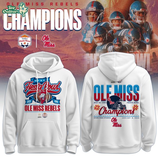 Ole Miss Rebels Special Fiesta Bowl Champions Limited Edition Hoodie #2