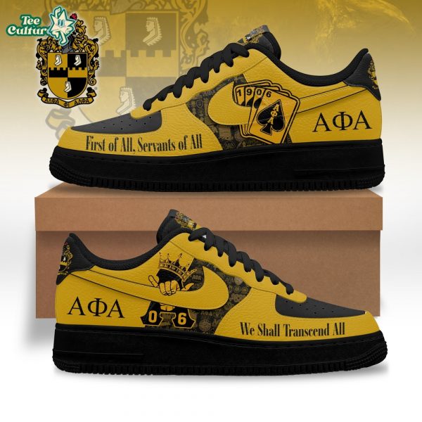 PREMIUM Alpha Phi Alpha Official 1906 Fraternity Air Force 1 Sneakers