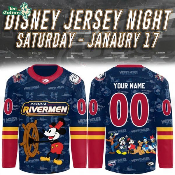 Peoria Rivermen ''Disney Jersey Night'' Hockey Jersey