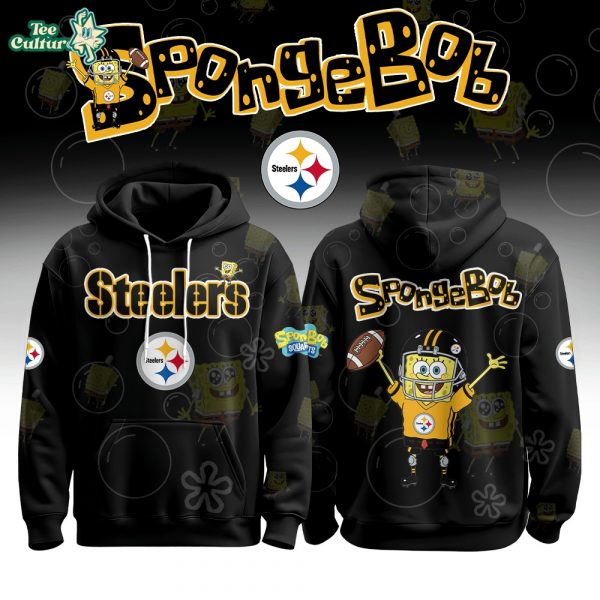 Pittsburgh Steelers Football SpongeBob Hoodie Cutest Drop of the Year 2025 Limited Edition-3D Unisex Hoodie