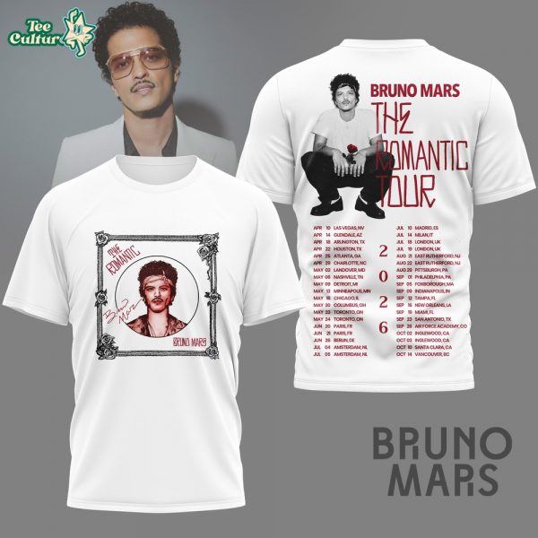 Premium Bruno Mars Tour 3D Shirt NY