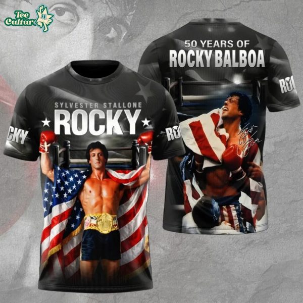 Rocky 50th Anniversary 3D Tshirt Limited Edition