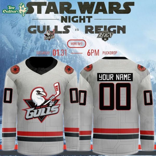 San Diego Gulls Star Wars Night 2026 Special Edition Jersey