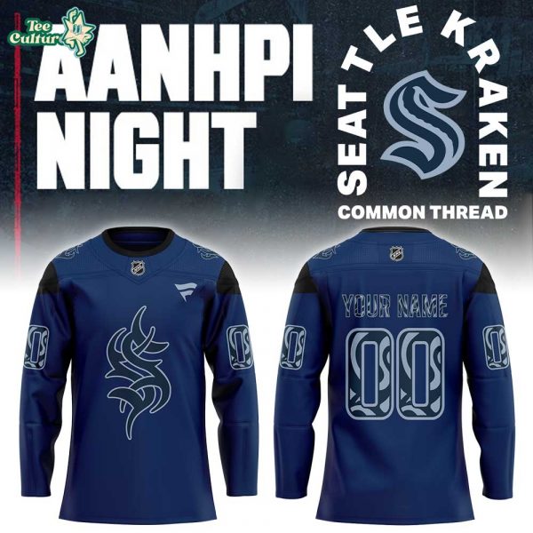 Seattle Kraken AANHPI Night 2026 Hockey Jersey Custom Name, Number