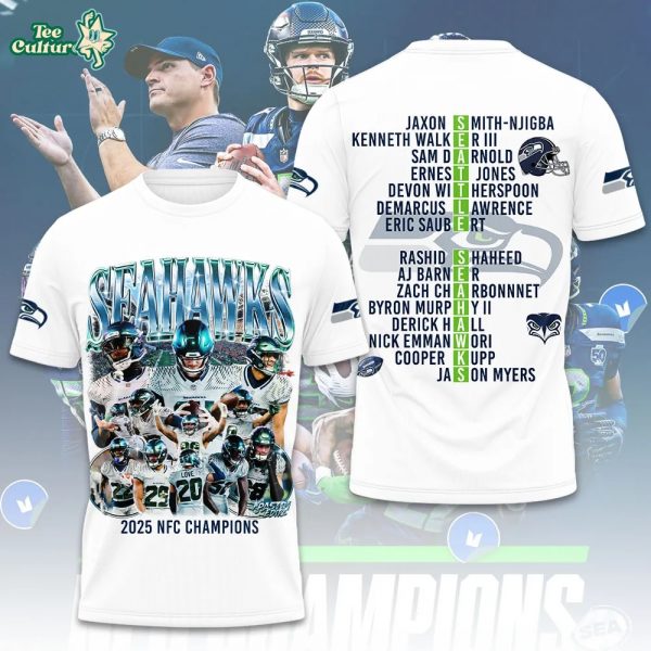 Seattle Seahawks 2025 NFC Champions T-shirt
