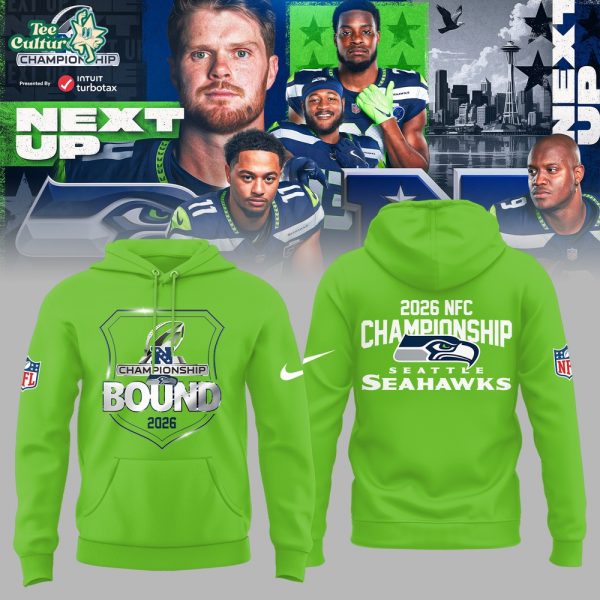 Seattle Seahawks 2026 Championship BOUND Limited Edition Hoodie - Green