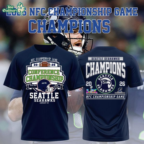 Seattle Seahawks Football NFC Champions 2026 Tshirt Limited Edition V2