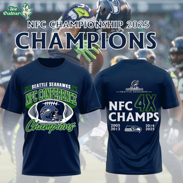 Seattle Seahawks x 2026 NFC Conference Champions Tshirt V1
