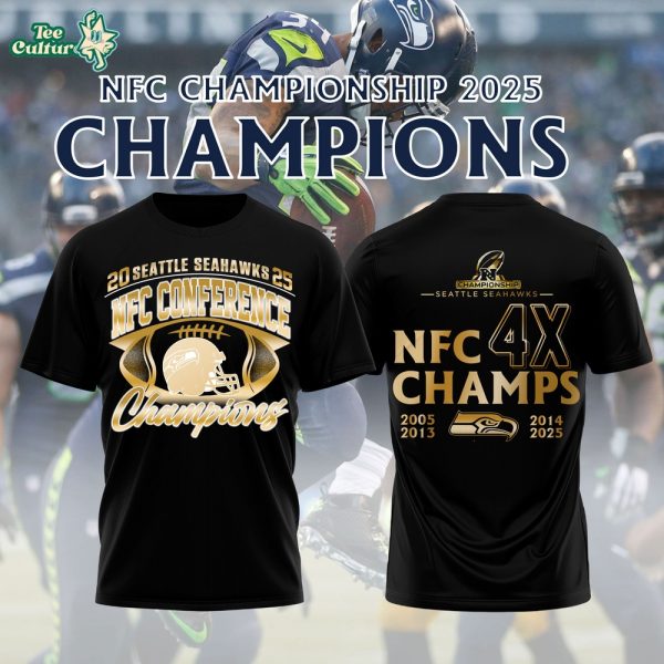 Seattle Seahawks x 2026 NFC Conference Champions Tshirt V3