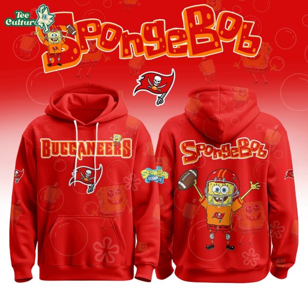 Tampa Bay Buccaneers Football SpongeBob Hoodie Cutest Drop of the Year 2025 Limited Edition-3D Unisex Hoodie