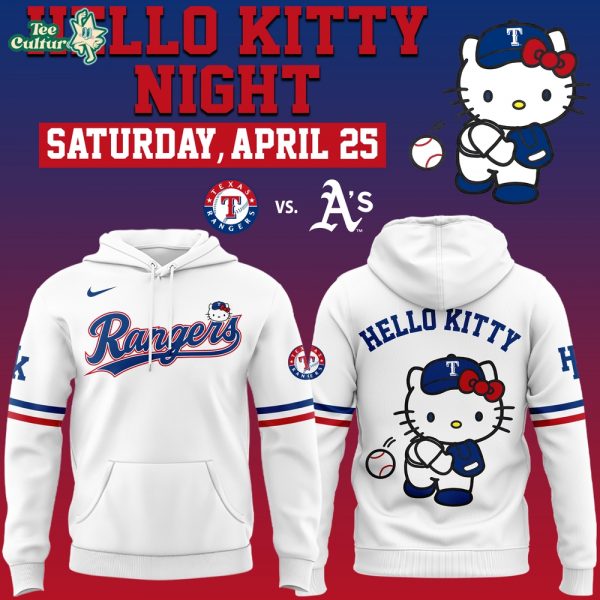 Texas Rangers x Hello Kitty Night Hoodie Limited Edition