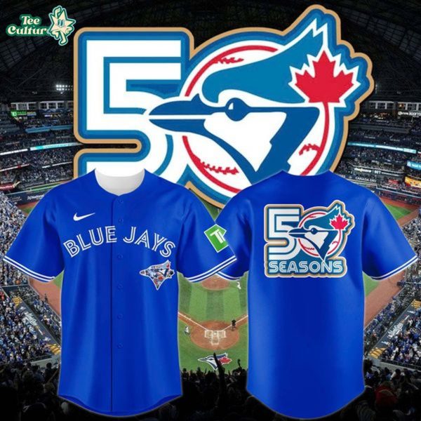 Toronto Blue Jays New Logo for 2026 to celebrate their 50th seaso Baseball Jersey-Blue