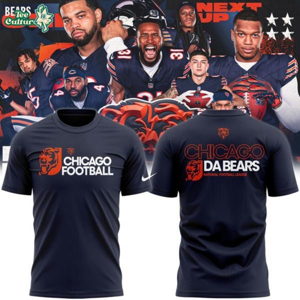 Unisex Chicago Bears Nike Navy Outline T-Shirt