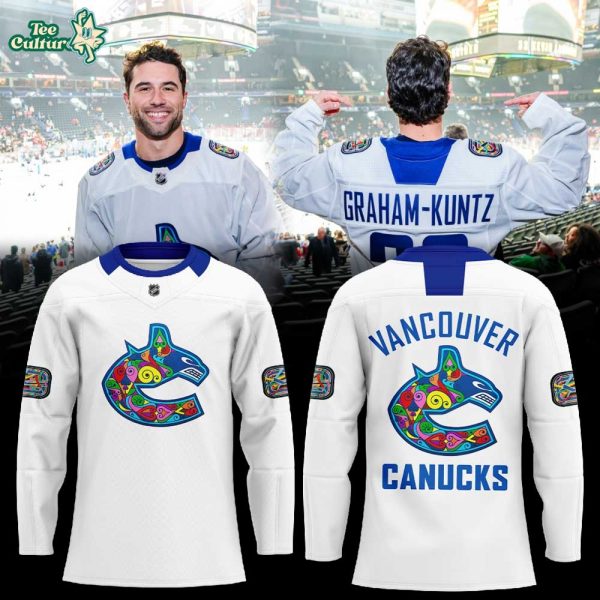 V Canucks x ROBBIE G.K. Pride Night 2026 Combo Hockey Jersey