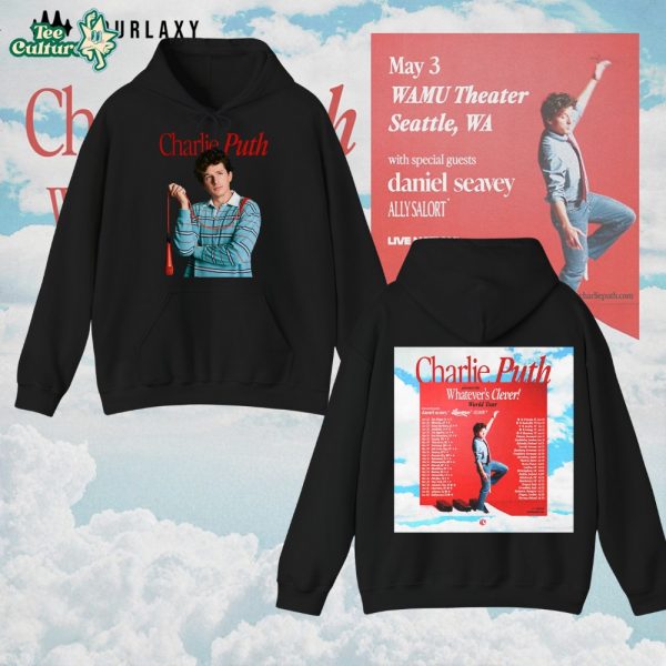 Whatever’s Clever Tour – Charlie Puth Tour 2026 Energy Hoodie - Black
