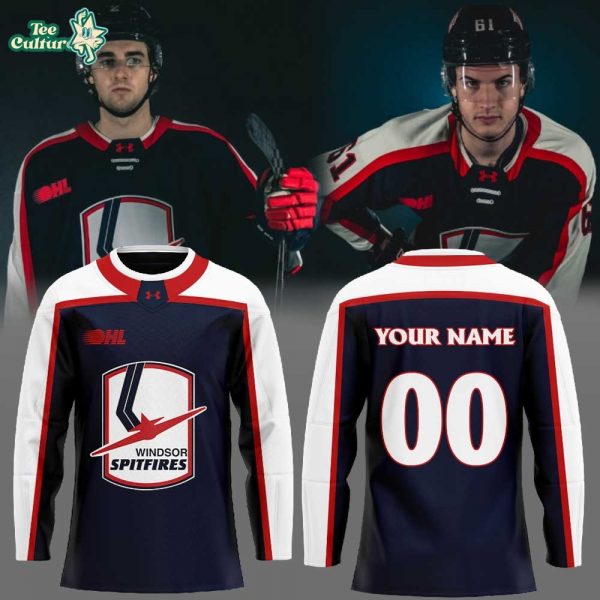 Windsor Spitfires Worn by Legends. A Spitfire classic returns Hockey Jersey Custom Name, Number