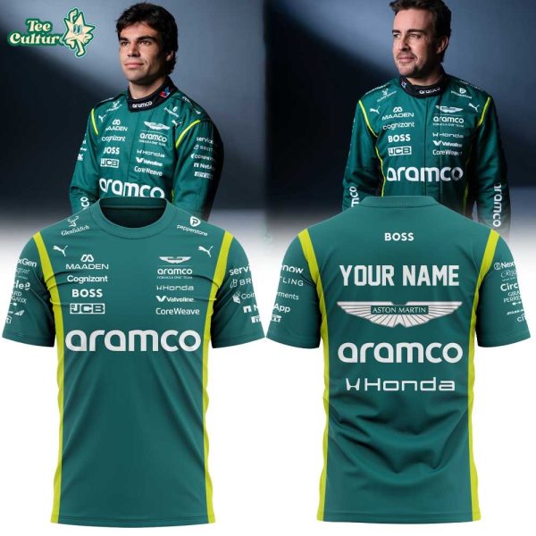 Aston Martin Aramco Formula One Team 2026 Uniform Shirt Custom Name