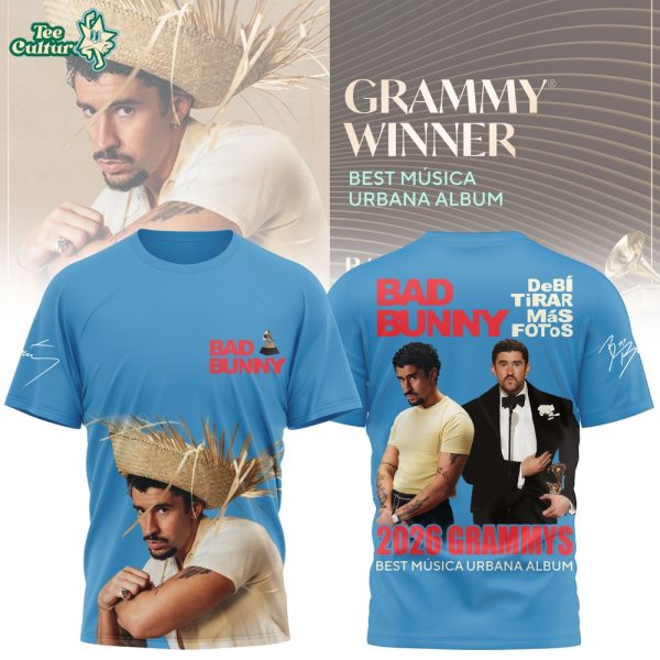 Bad Bunny "Débi Tirar Más Fotos" Grammy Winner t-shirt 2026
