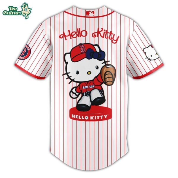 Boston Red Sox MLB Hello Kitty 2026 Limited Edition Jersey by Teesculture.com