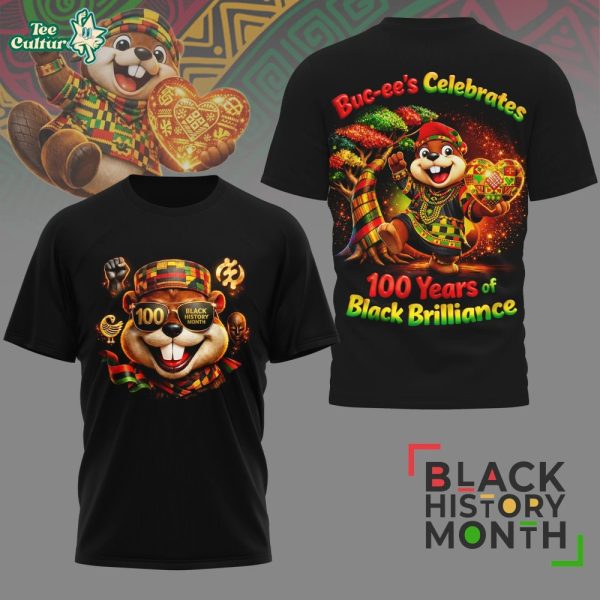 Buc-ee's T celebrating Black History Month 100 Years of Black Brilliant Tshirt