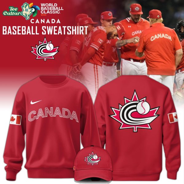Canada Baseball 2026 World Baseball Classic 2DSweatshirt Limited Edition Red