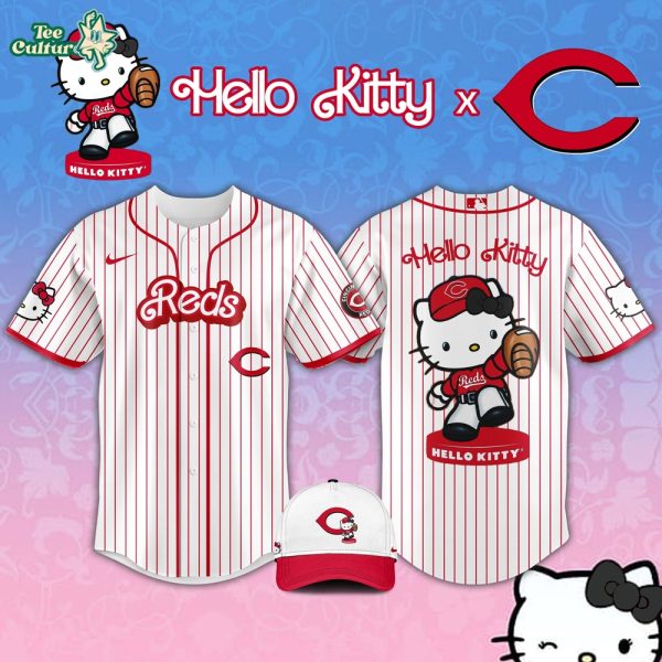 Cincinnati Reds MLB Hello Kitty Night 2026 Exclusive Jersey