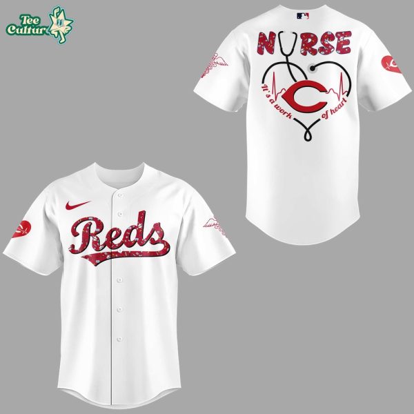 Cincinnati Reds MLB Nurses Night 2026 Commemorative Jersey by Teesculture.com