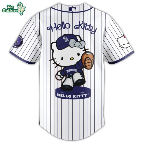Colorado Rockies 2026 MLB Hello Kitty Celebration Jersey by Teesculture.com