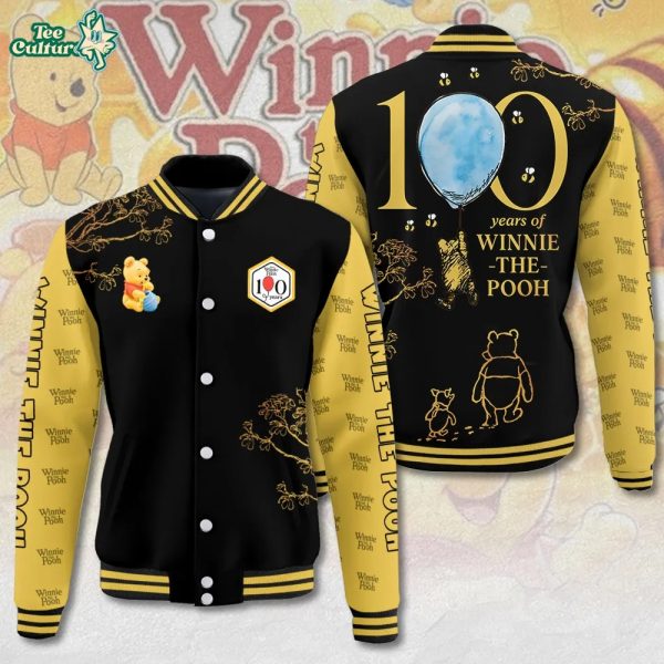 Disney Winnie-the-Pooh 100th Anniversary Varsity "100 Acre Hunny Club" Jacket