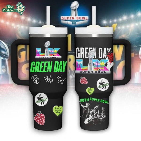 Green Day Super Bowl LX 2026 Limited Edition 40oz Handle Tumbler