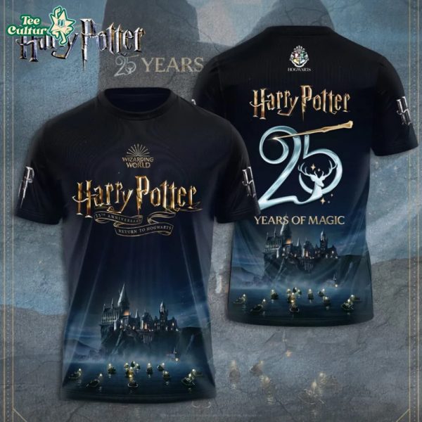 Harry Potter 25th Anniversary "Return to Hogwarts" Tshirt 2026