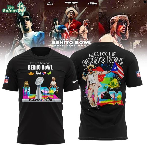 Here For The Benito Bowl 2026 Black Variant Limited Edition T-Shirt