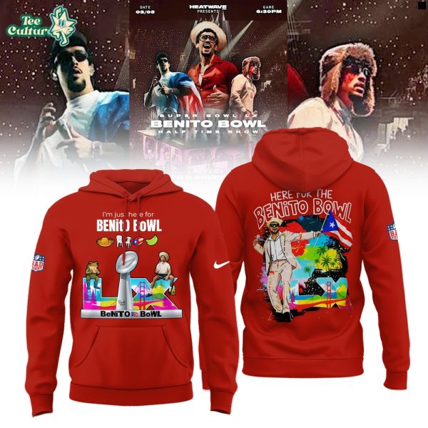 Here For The Benito Bowl 2026 Red Variant Limited Edition Hoodie