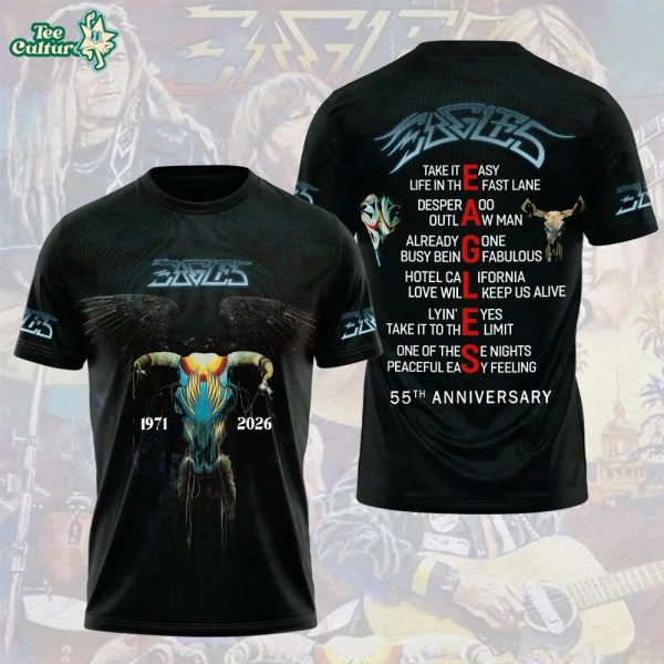 Hotel California Classic Rock Eagles band 1971-2026 3D Tshirt
