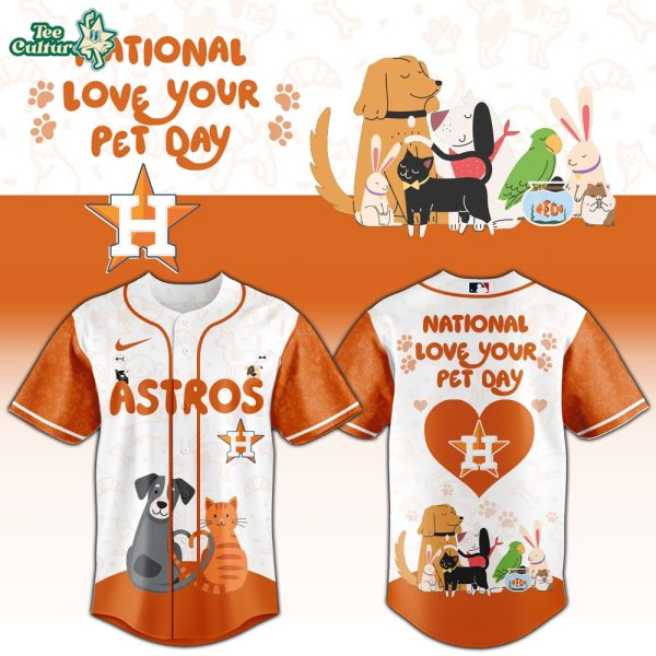 Houston Astros National Love Your Pet Day 2026 Limited Edition Jersey