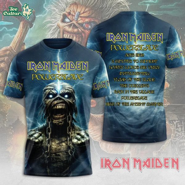 Iron Maiden The mummy Powerslave album 3D Tshirt