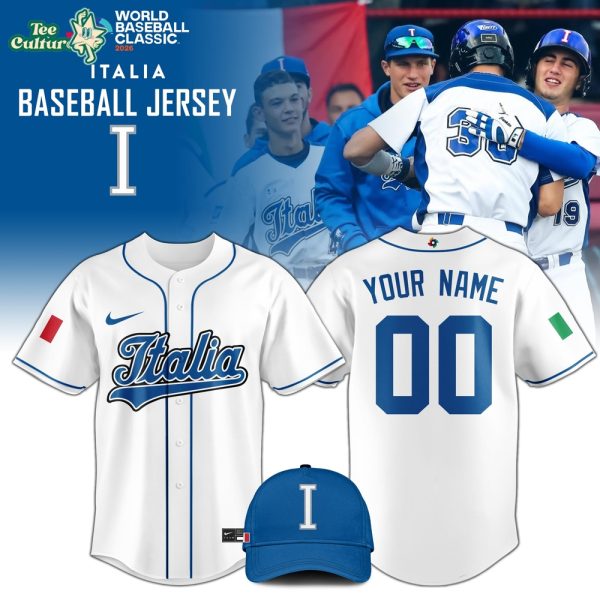 Italia Baseball 2026 World Baseball Classic Jersey Limited Edition White