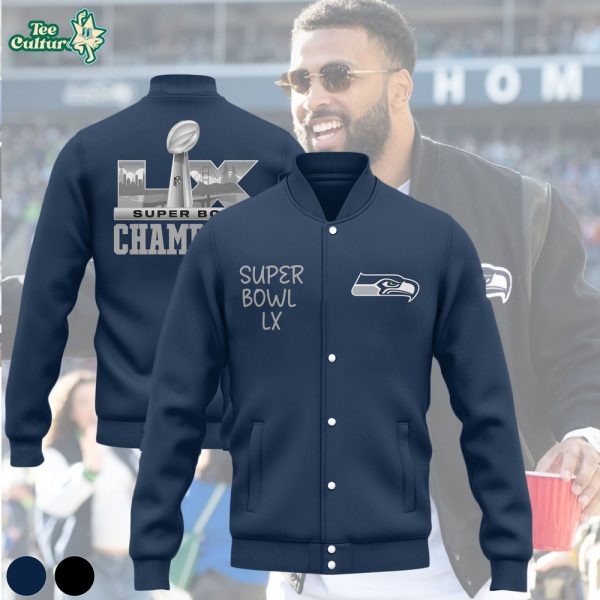 Julian Love Seattle Seahawks Super Bowl LX Champions Bomber Navi