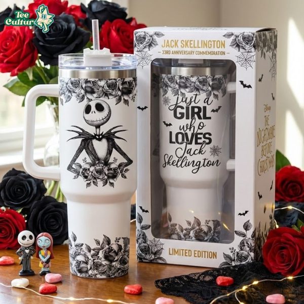 Just A Girl Who Loves Jack Skellingtong - TUMBLER 40OZ