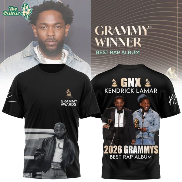 Kendrick Lamar's 2026 Grammy Best Rap Album GNX Tshirt