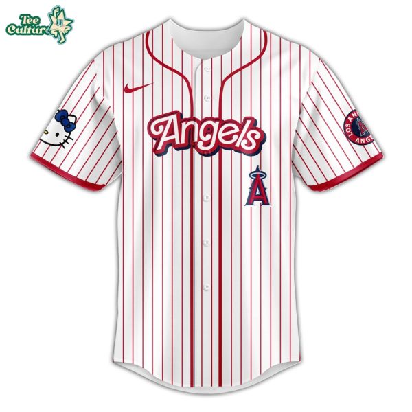 Los Angeles Angels 2026 MLB Hello Kitty Celebration Jersey by Teesculture.com