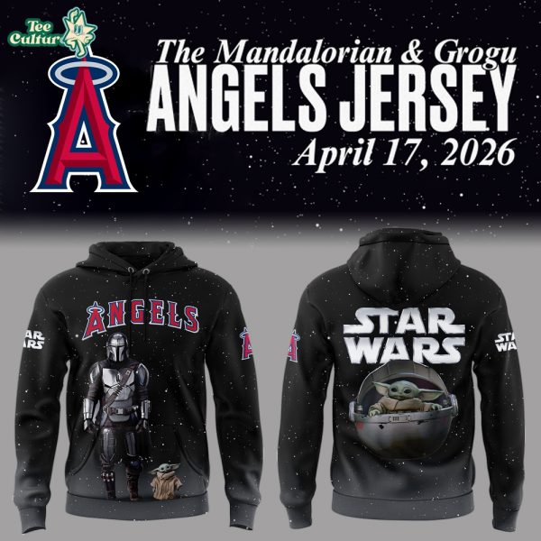 Los Angeles Angels x The Mandalorian Grogu Star Wars Hoodie – MLB Theme Night April 17 2026