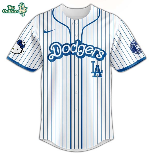 Los Angeles Dodgers MLB 2026 Hello Kitty Limited Jersey by Teesculture.com